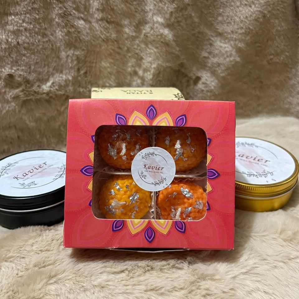 Laddu Candle — Sweet nostalgia in a flame.