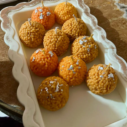 Laddu Candle — Sweet nostalgia in a flame.